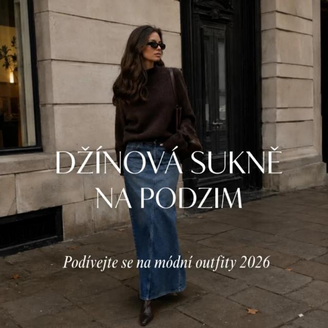 Džínová sukně na podzim 2026 – jak ji nosit? Stylové outfity s midi a maxi verzemi Džínová sukně na podzim 2026 – jak ji nosit? Stylové outfity s midi a maxi verzemi
